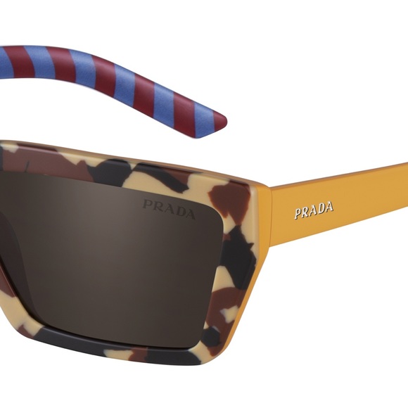 PRADA Disguise Multicolored Camouflage Unisex Sunglasses SPR 04V - Picture 8 of 8